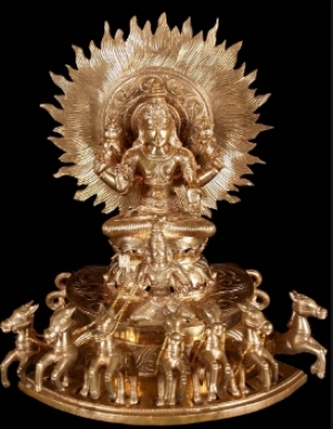 మకర సంక్రాంతి రోజున సూర్యభగవానుడికి ఆవు పాలతో అభిషేకం