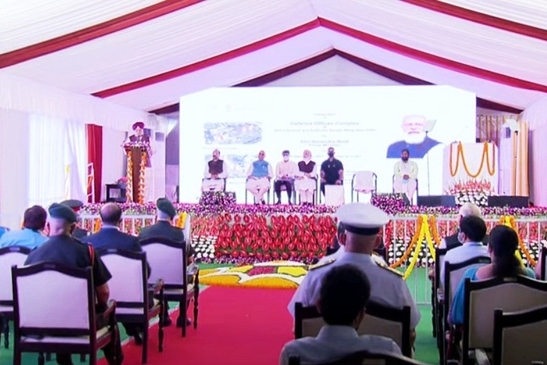 PM Modi inaugurates Defence Office Complexes, lashes out at Central Vista critics