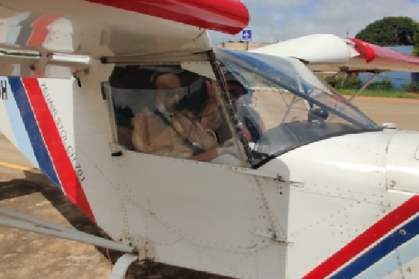 Centenarian who 'flew' aircraft says 'calmness' is key to staying energetic