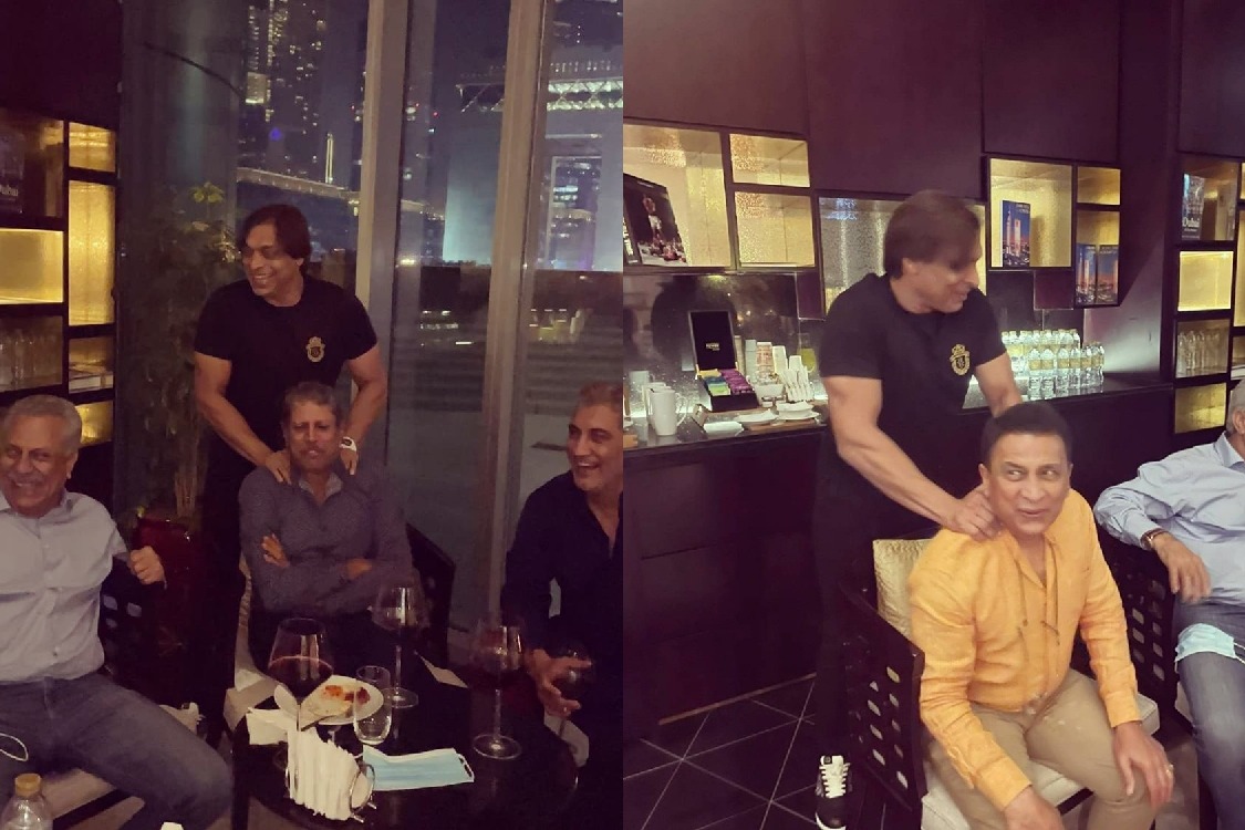 T20 World Cup: Shoaib Akhtar 'chills out with' Kapil, Gavaskar ahead of Indo-Pak tie