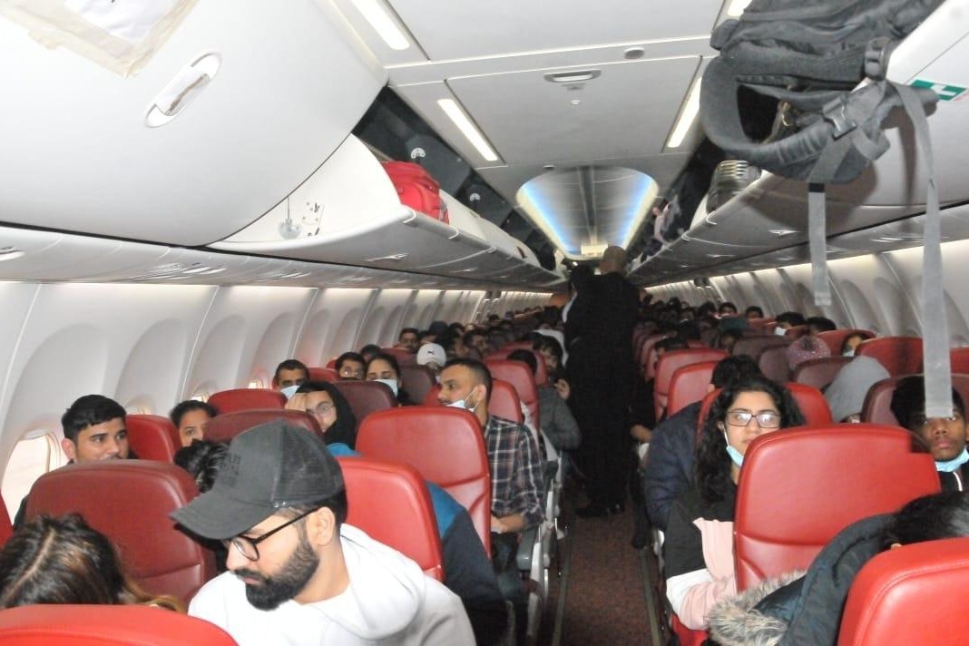 Operation Ganga mercy flight brings back 183 from Ukraine