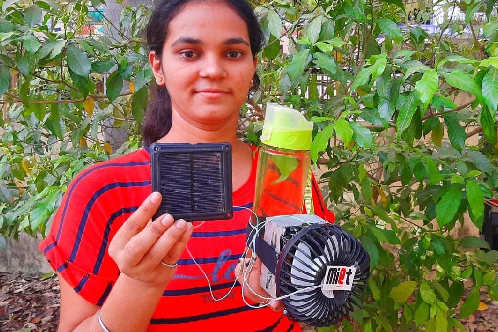 Varanasi B.Com. student develops 'solar cooling belt' to replace refrigerators