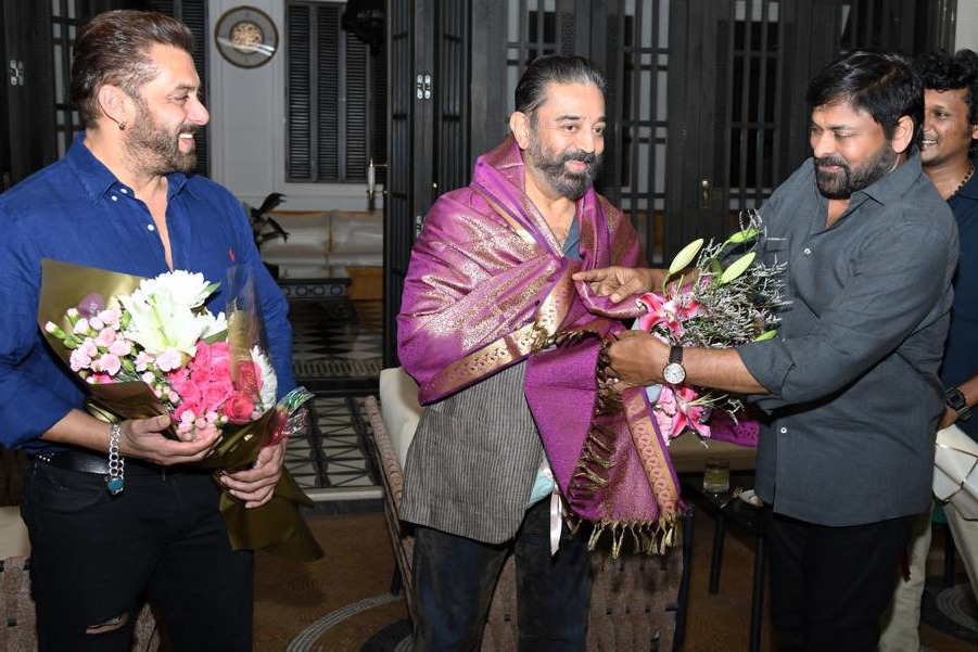 Chiranjeevi, Salman Khan honour Kamal Haasan for 'Vikram' success
