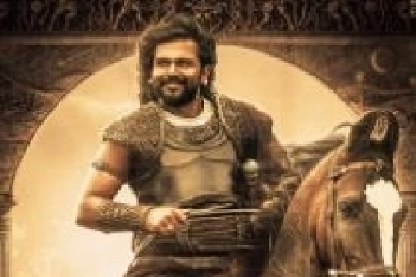 'Ponniyin Selvan' team releases Karthi's Chola commander look