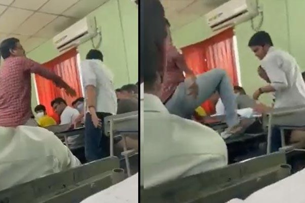 Lecturer slaps, kicks student in Sri Chaitanya College