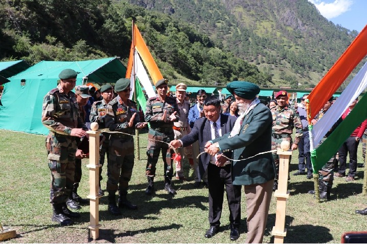 Army celebrating diamond jubilee of battle of Walong with China