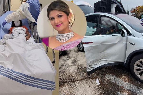 Rambha meets with car accident in Canada, daughter hospitalized