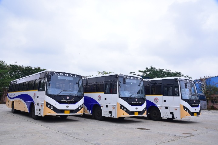 T'gana: 50 new super luxury buses of TSRTC flagged off