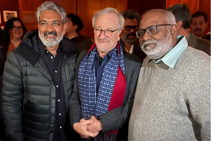 'I just met God': Rajamouli after meeting Steven Spielberg