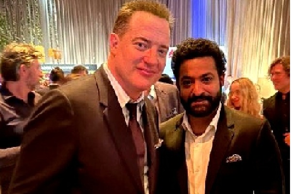 NTR Jr wishes 'good luck' to Brendan Fraser for Oscar 2023