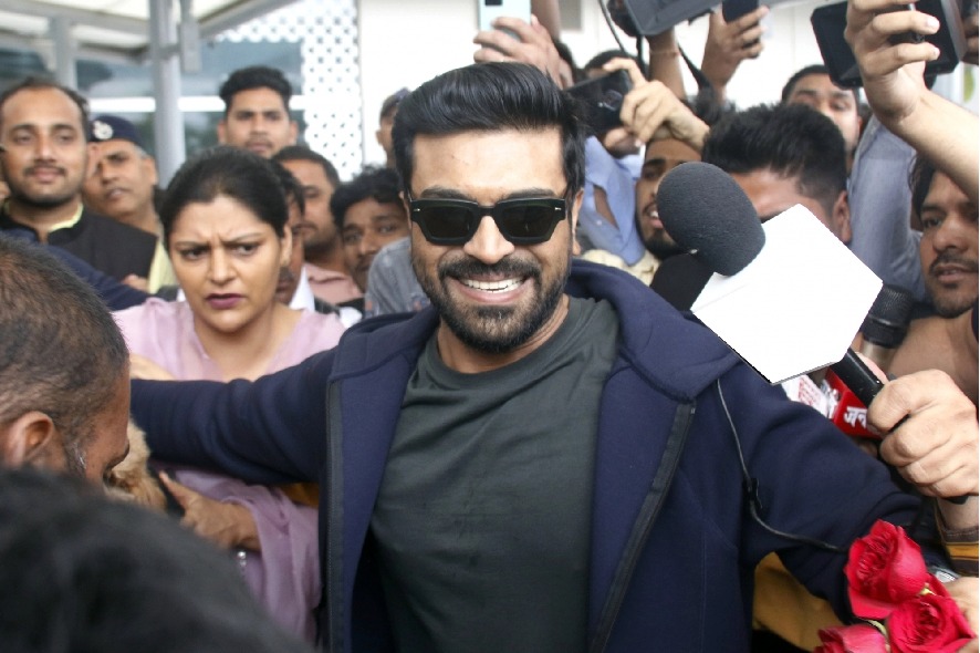 'Naatu Naatu is the nation's song,' says Ram Charan upon return from the Oscars