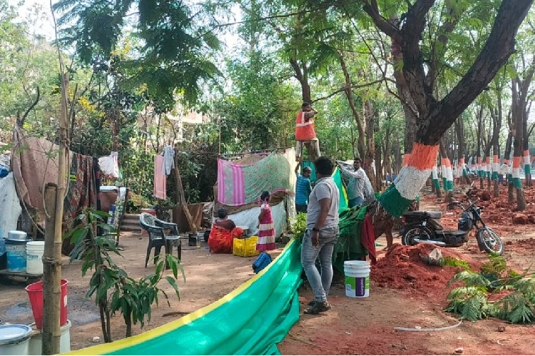 Slums near Vizag airport 'covered' for G20 meet