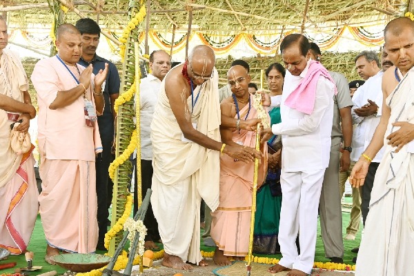 Foundation laid for 400ft Hare Krishna Heritage Tower in Hyderabad