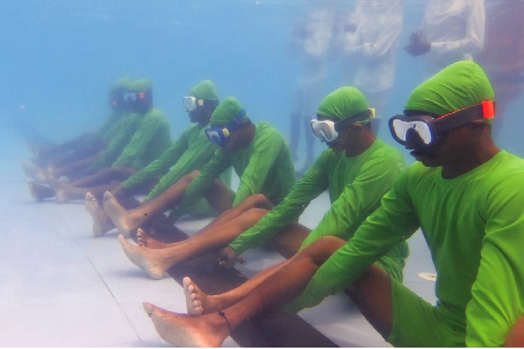 International Yoga Day: Army battalion holds underwater Yoga session in Kerala