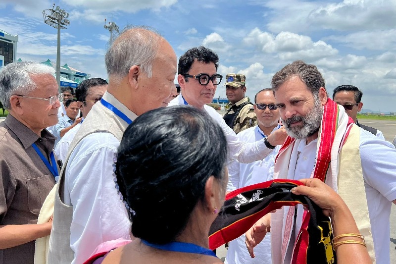 Rahul in Manipur to convey message of peace, BJP should do the same: Priyanka