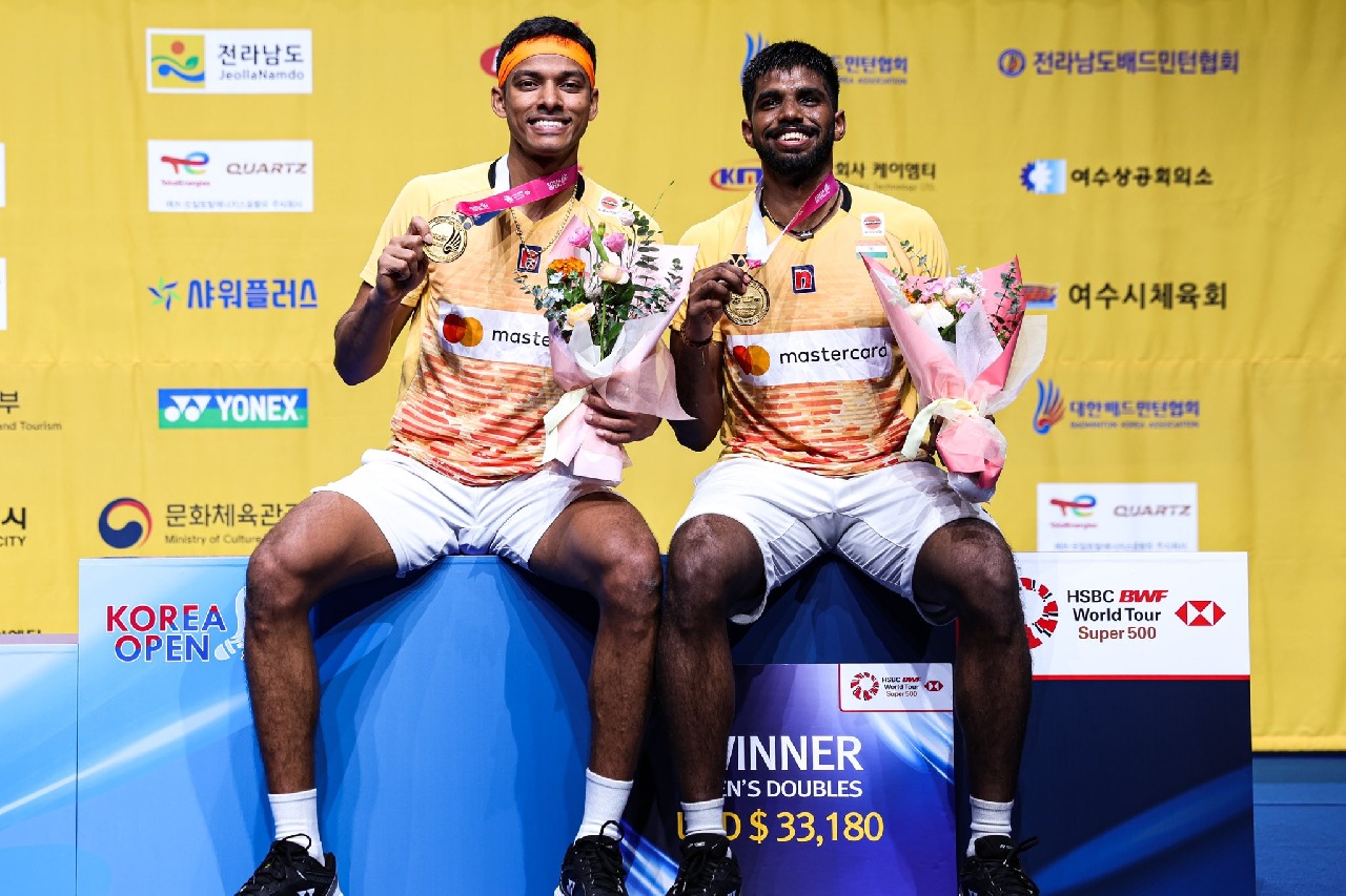 Korea Open 2023: Satwik-Chirag beat world No. 1 duo to clich men's doubles title