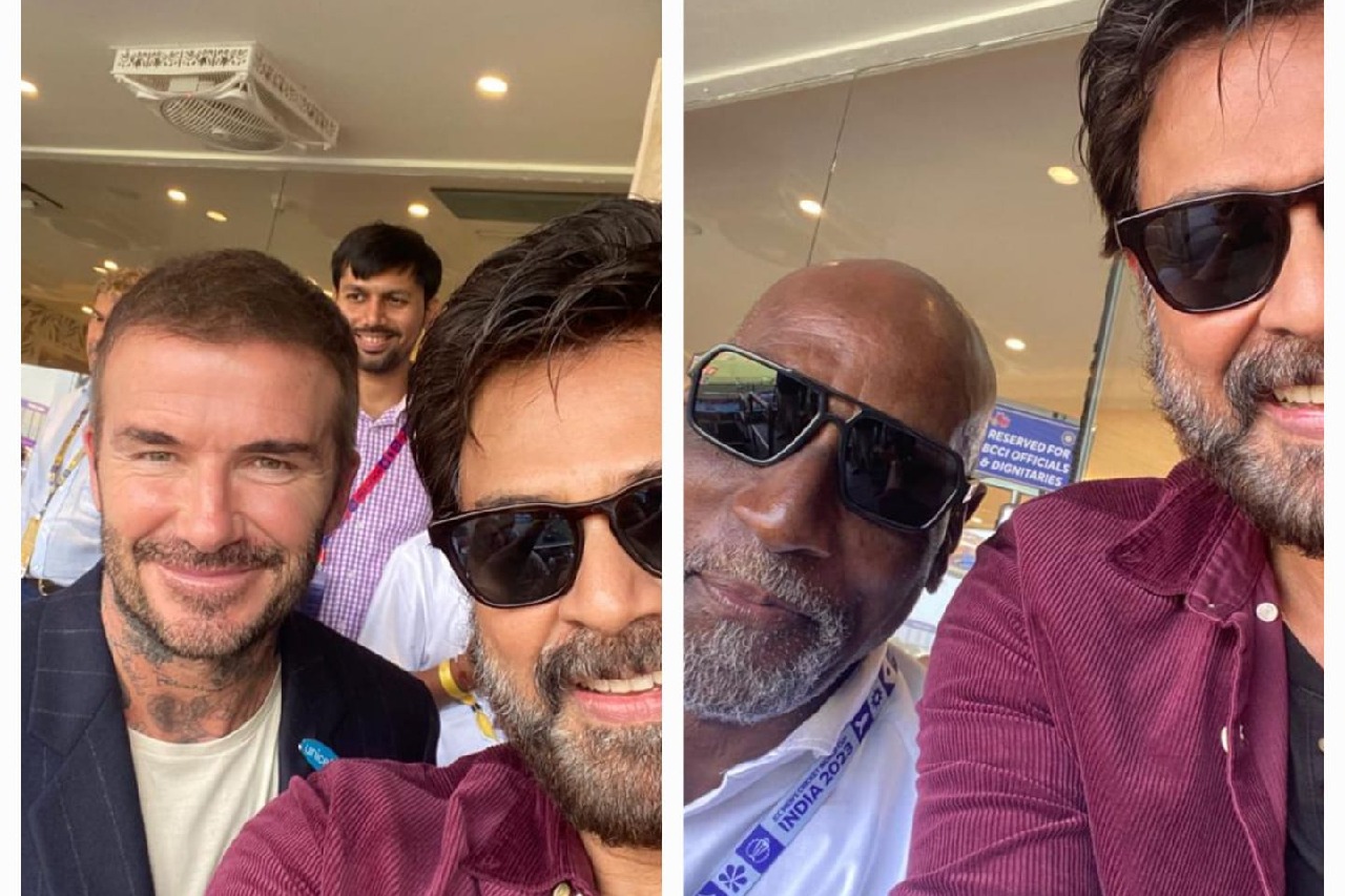 Venkatesh Daggubati meets David Beckham, Vivian Richards