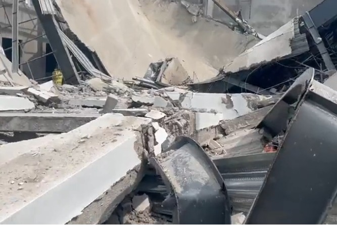 2 killed as under-construction indoor stadium collapses in T'gana