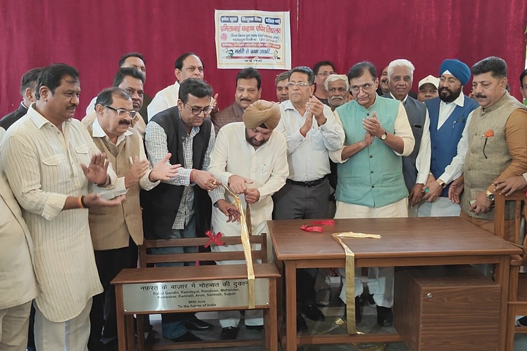 ‘Not normal ones, crafted with love’: Congress donates desks made by Rahul Gandhi to school