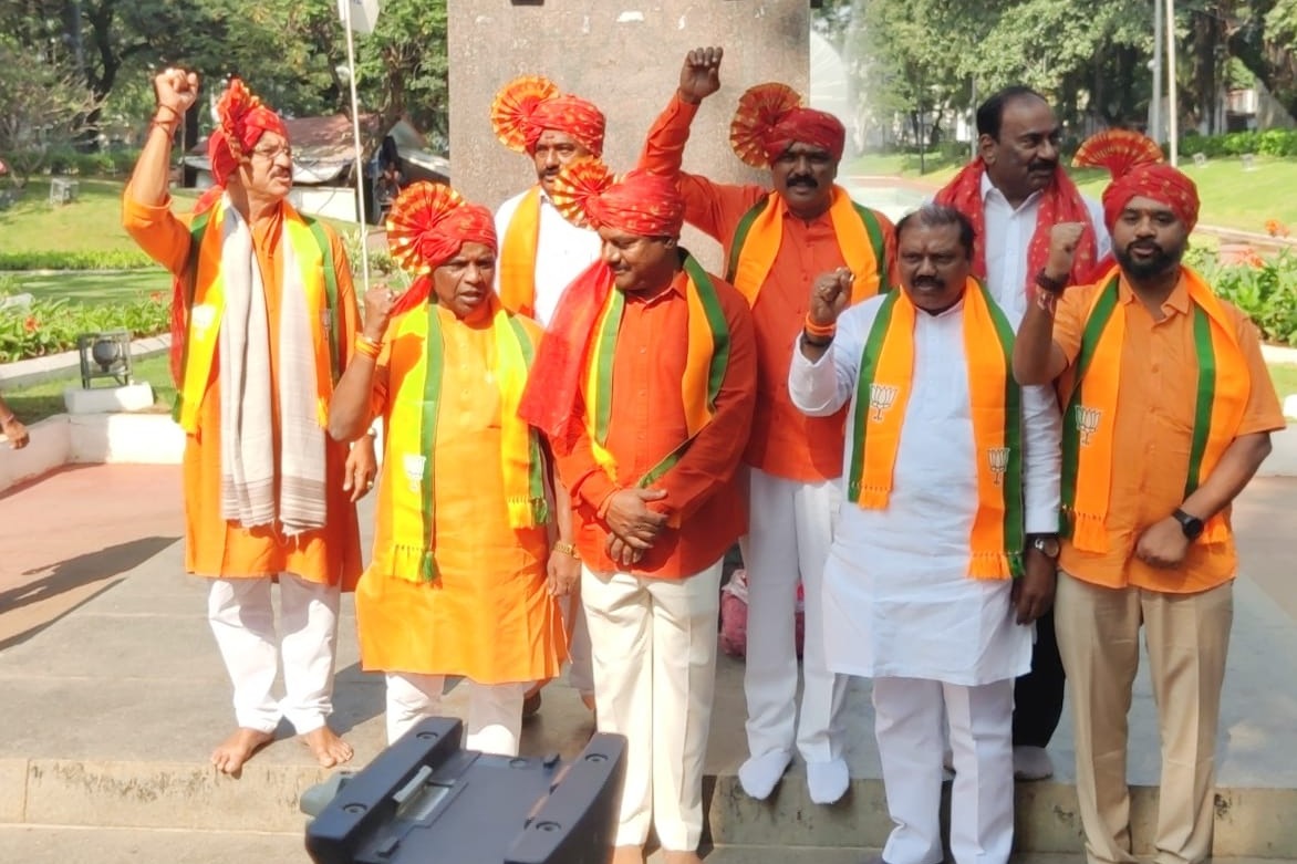 BJP MLAs take oath after boycotting Protem Speaker Akbaruddin Owaisi