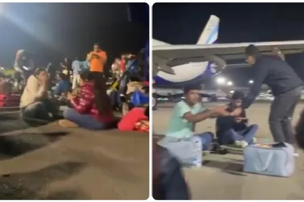 Delhi-bound IndiGo flight diverted to Mumbai, passengers' 'picnic' at airport tarmac