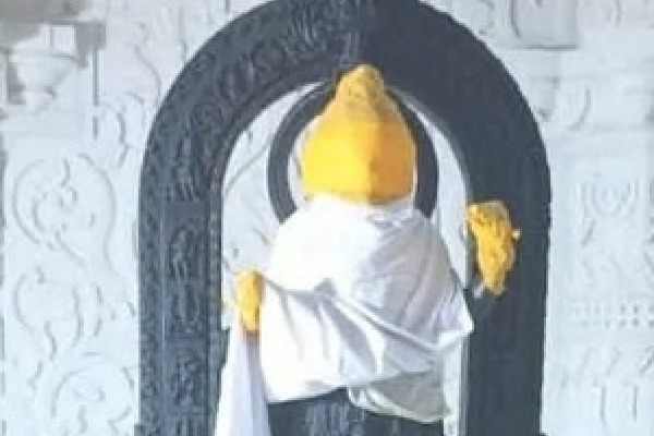 First 'look' of Ram Lalla idol inside Ayodhya temple revealed