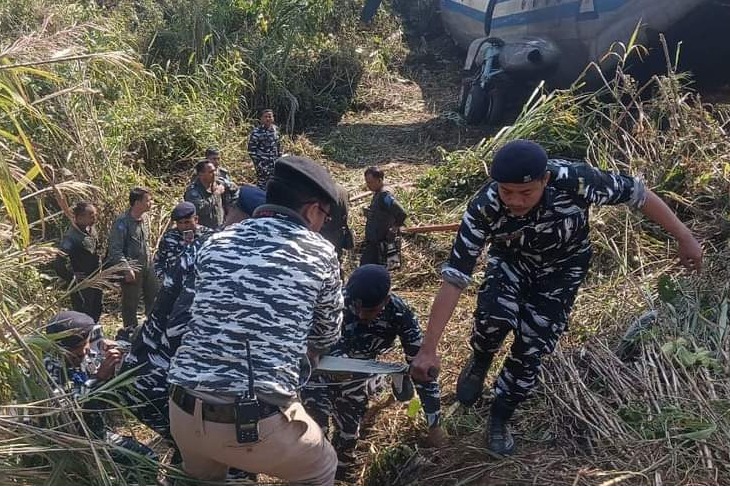Myanmar military aircraft overshoots runway in Mizoram, 8 crew injured