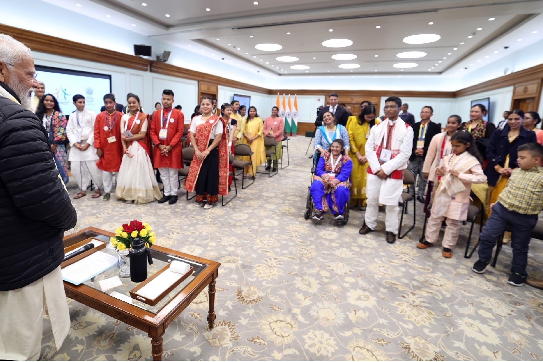 PM Modi interacts with PMRBP awardees