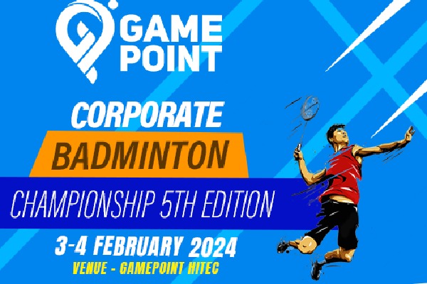 Hyderabad's Biggest Corporate Badminton Championship is back to promote sports and fitness from Feb 3-4