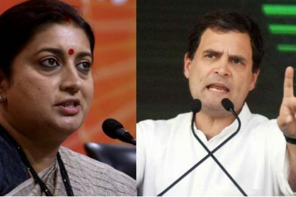 Smriti Irani and Rahul Gandhi in Amethi on Feb 19, latter's visit after a long gap