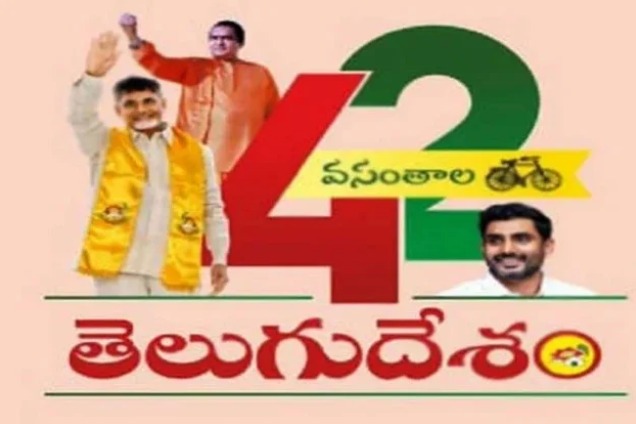 Chandrababu Naidu extends greetings on TDP’s 42nd anniversary