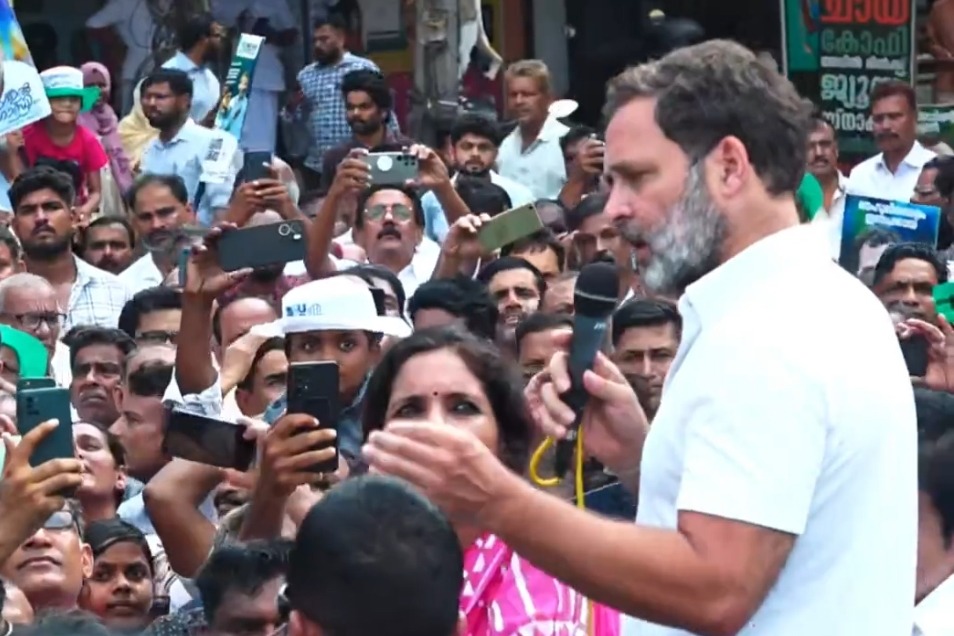 Congress trying to save Indian Constitution: Rahul Gandhi in Kerala roadshow