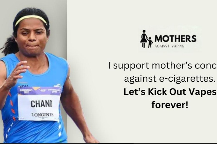 Sprint Champion Dutee Chand teams up with Mothers Against Vaping to tackle the threat of New-Age Tobacco Devices among Children