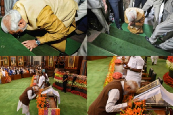 PM-elect Modi's high regard for Constitution brings back memories of 2014 and 2019