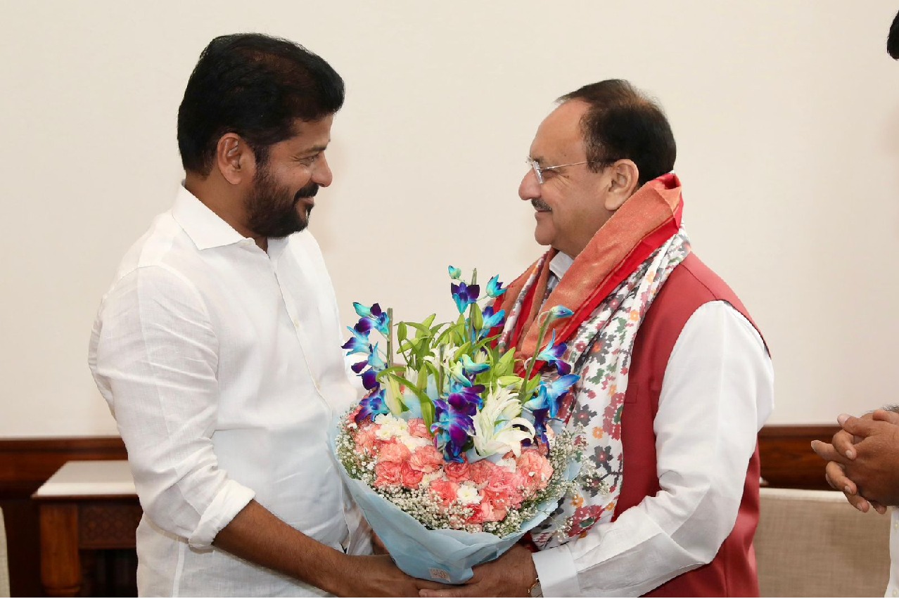 కేంద్ర ఆరోగ్య శాఖ మంత్రి జె.పి.న‌డ్డాకు ముఖ్య‌మంత్రి రేవంత్ రెడ్డి విన‌తి
