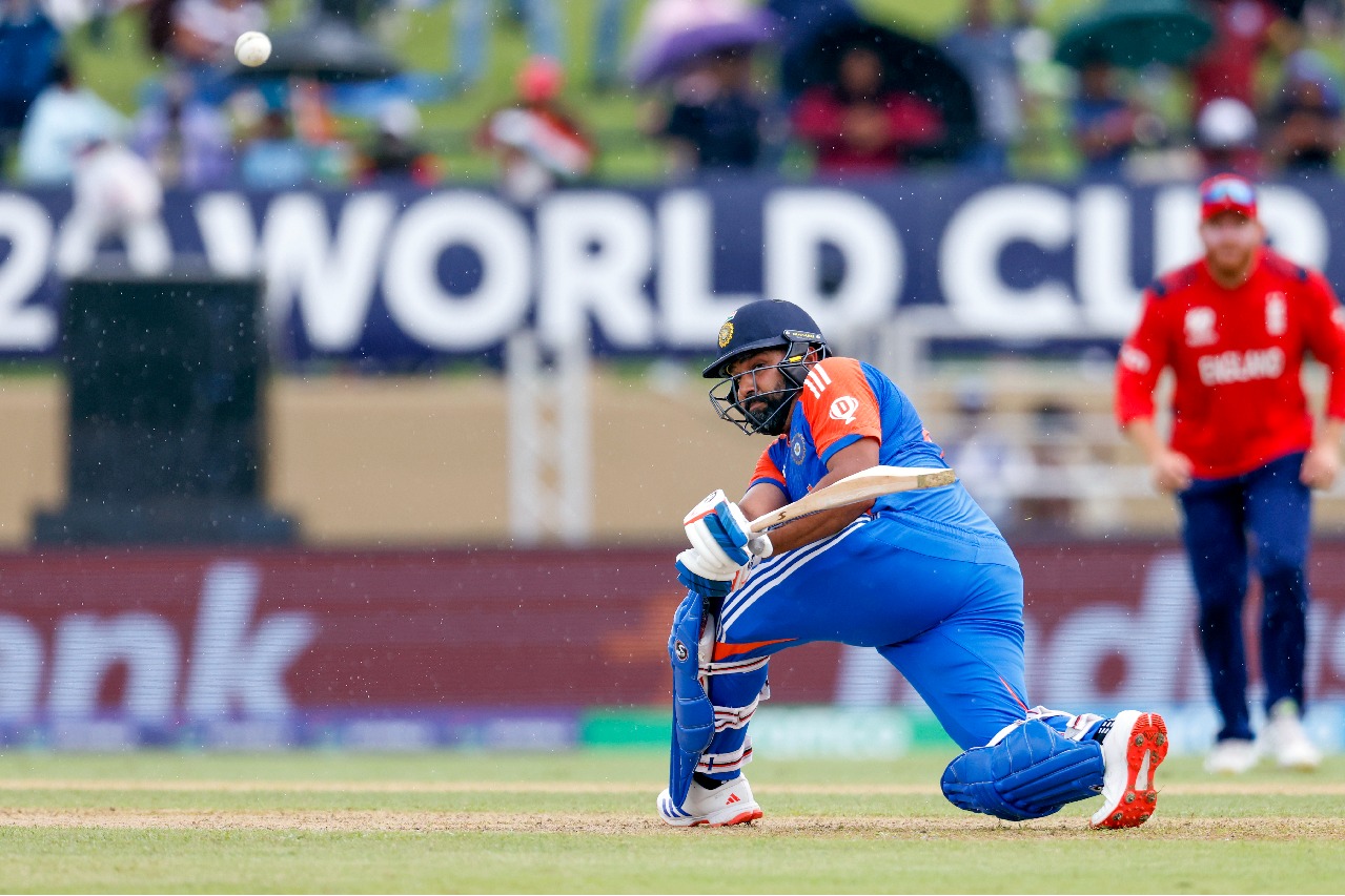 T20 World Cup: Heavy rain stops play as Rohit’s unbeaten 37 carries India to 65/2 against England