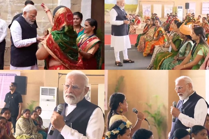 PM Modi shares interaction video with 'Lakhpati Didis', highlights empowerment through SHGs