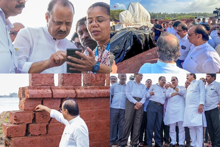 Ajit Pawar visits crash site in Maha's Rajkot Fort, promises new Shivaji statue
