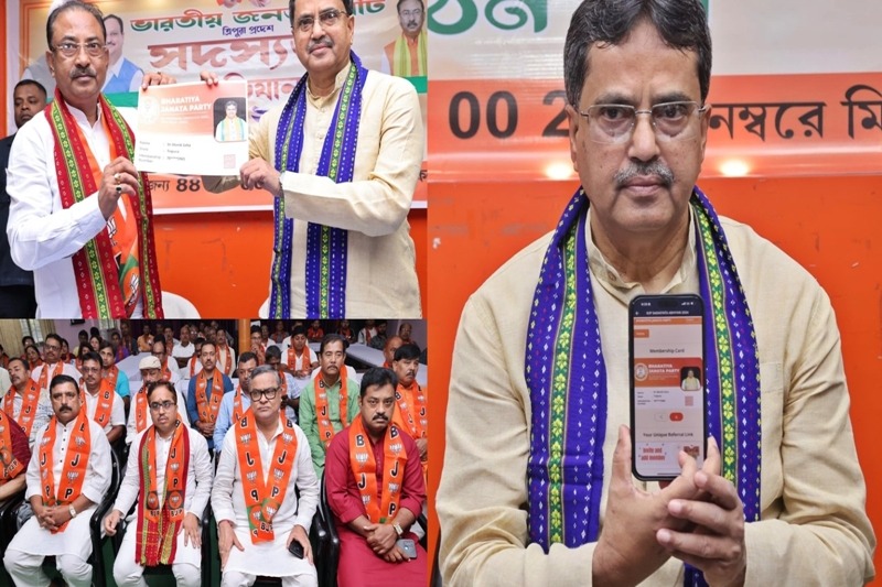 Tripura: BJP launches 'Sadasyata Abhiyan 2024', aims to enroll 12 lakh members