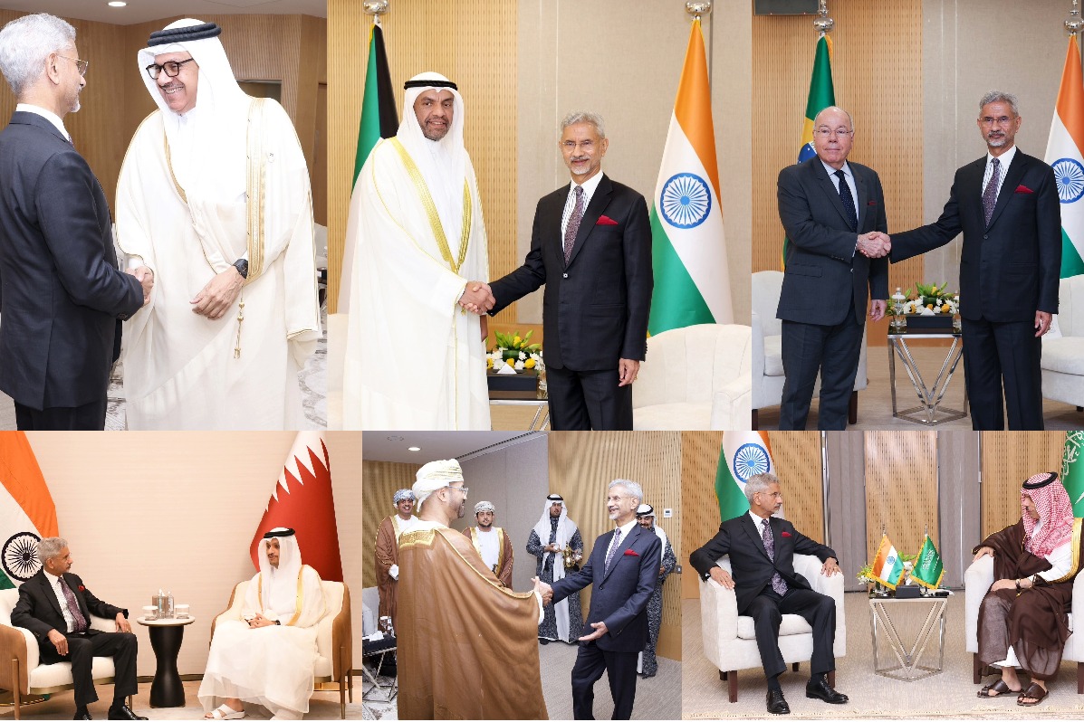 EAM Jaishankar shares insights on key global issues with Gulf Council
 members in Riyadh