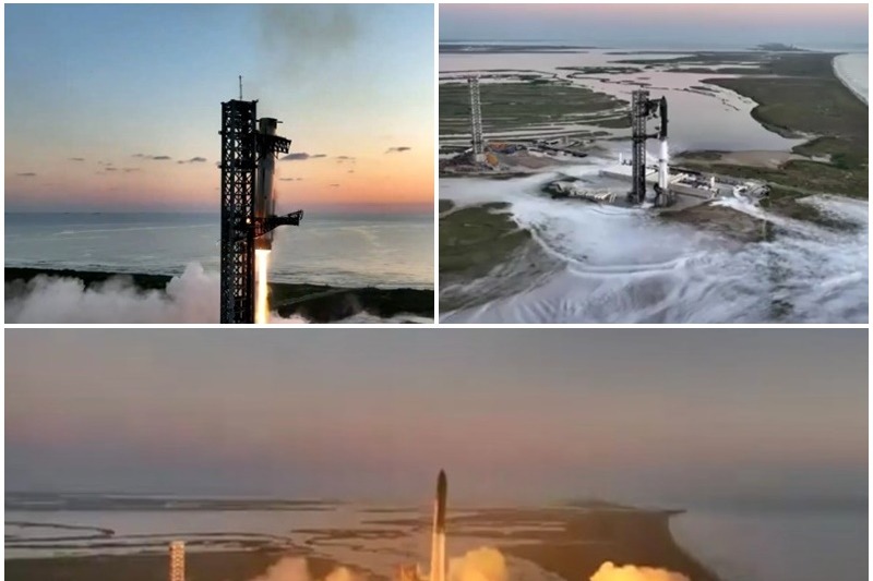 SpaceX aces Starship’s 5th test flight, makes historic catch of Super Heavy booster