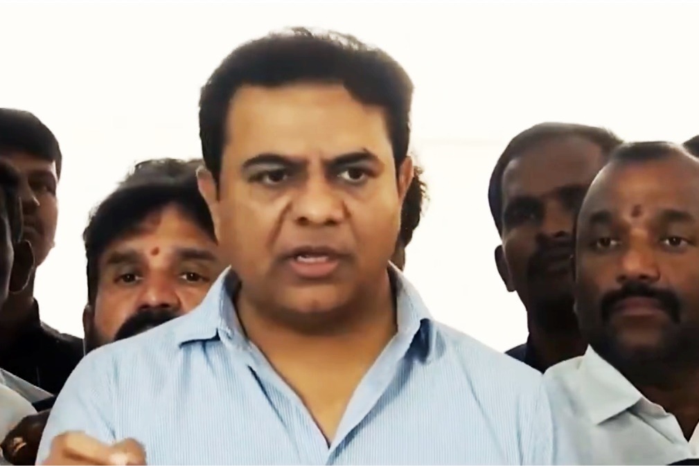 Revanth Reddy snatching farmers' lands for son-in-law's firm: KTR