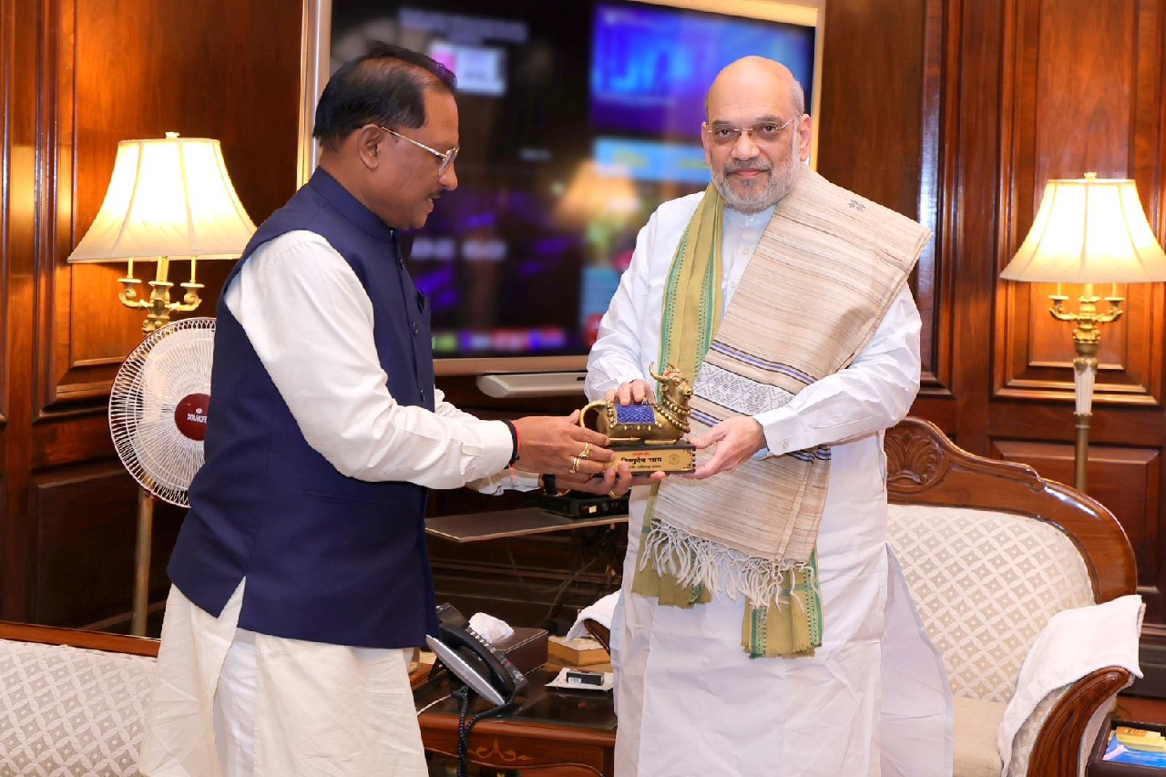 Chhattisgarh CM Sai briefs HM Amit Shah on progress in Maoist-affected areas