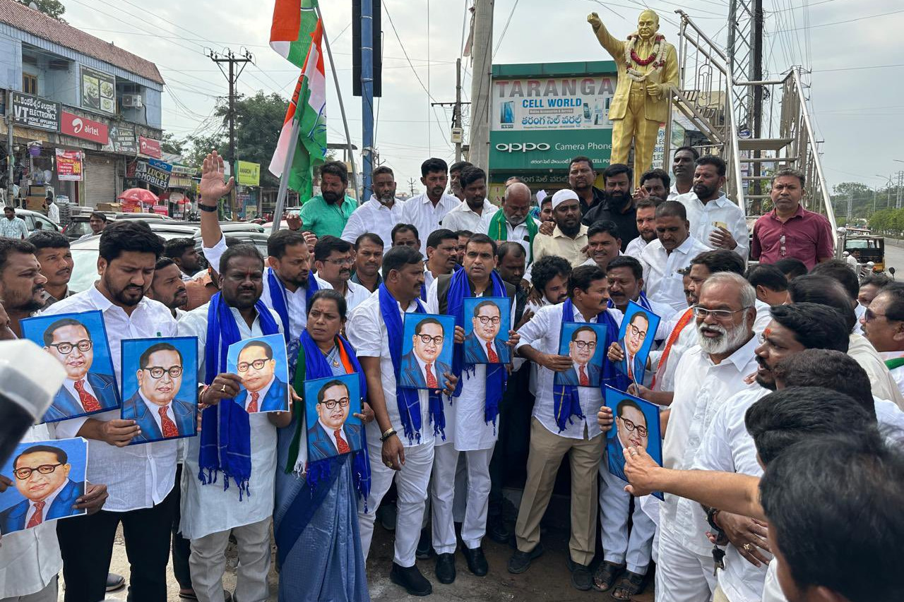 Congress rally in Hyderabad demands Amit Shah’s removal from Union Cabinet