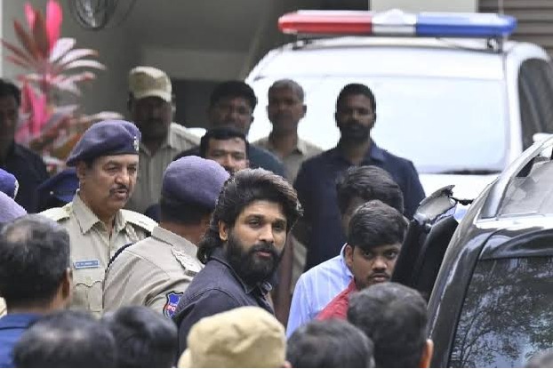 White Screens Erected Around Allu Arjun’s Residence