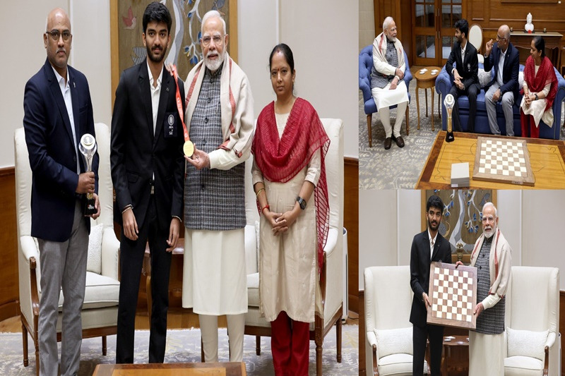 PM Modi meets World Chess Champion D. Gukesh, calls him 'India's pride'