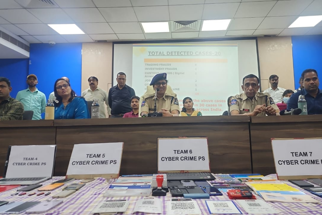 Hyderabad police nab 23 cyber fraudsters in nationwide operation