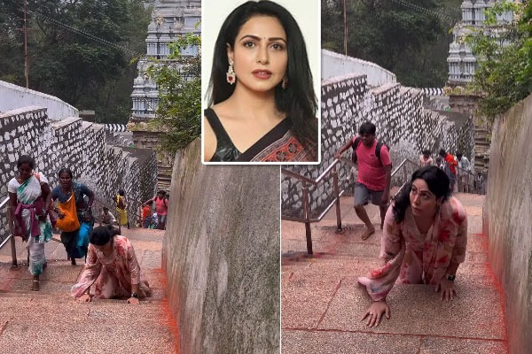 Actress Climbs Tirumala Hills on Her Knees – Viral Video