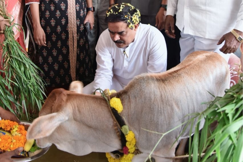 Minister Nadendla Inaugurates Mini Gokulams in Kollipara Mandal