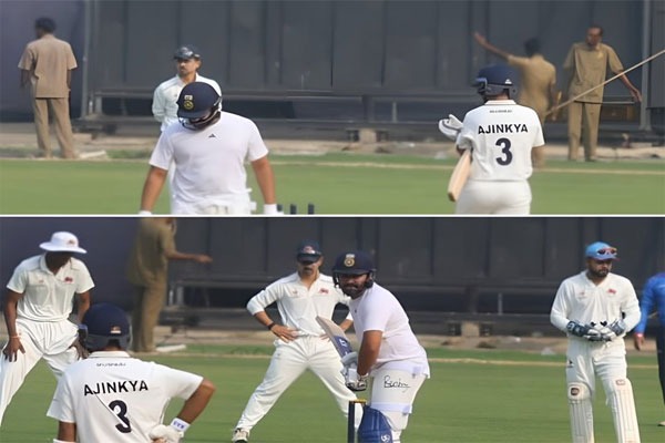 Rohit Sharma Participates in Ranji Practice; Video Goes Viral